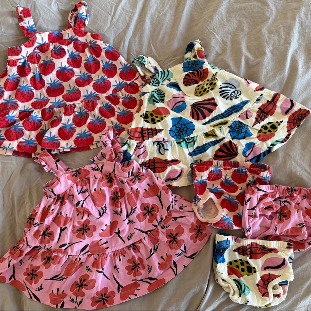 Hanna Andersson Baby Ruffled Tier Dress 12-18m